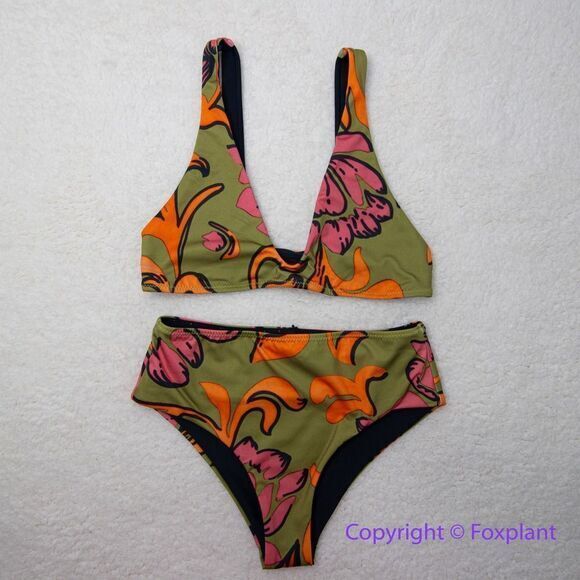 New! Set! Seea Brasilia Reversible Bikini Top and Bottom , Freya, size XS - Picture 2 of 16